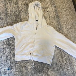 brandy melville crystal zip up!